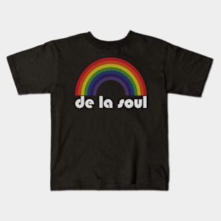 De La Soul Vintage Retro Rainbow Kids T-Shirt